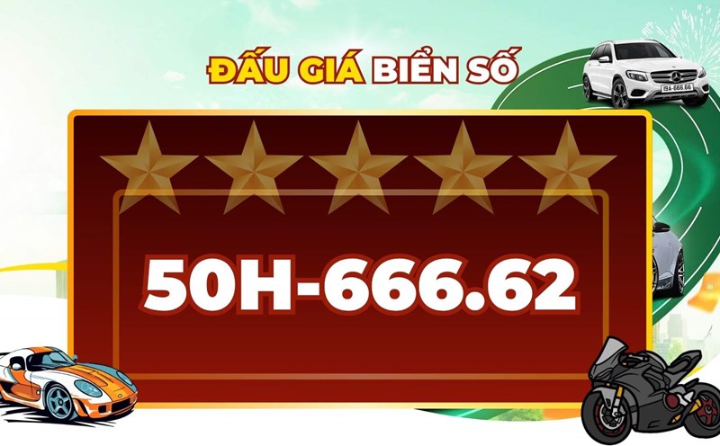 Super beautiful license plates in Ho Chi Minh City are available in the auction on October 16