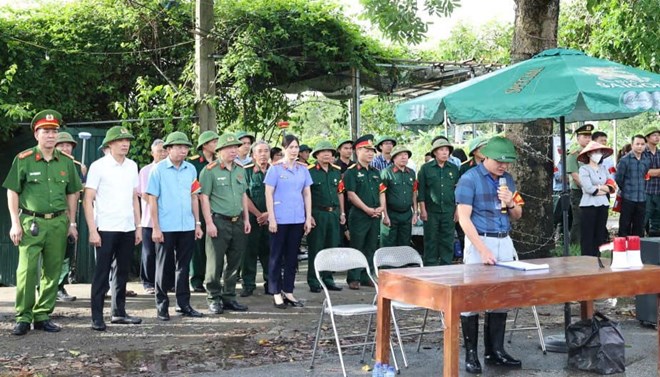 Cưỡng chế giải phóng mặt bằng đối với 57 hộ dân tại Ninh Bình