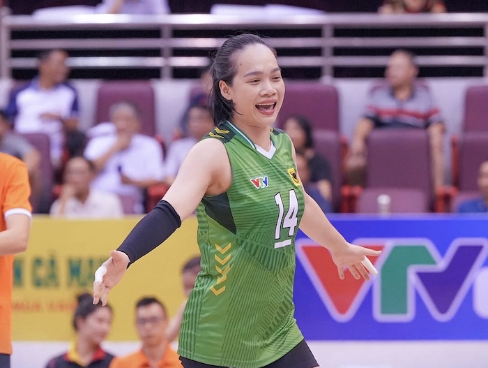 Kim Thoa co lan thu 4 lien tiep nhan giai thuong van dong vien chuyen hai xuat sac nhat tai giai quoc gia. Anh: VFV
