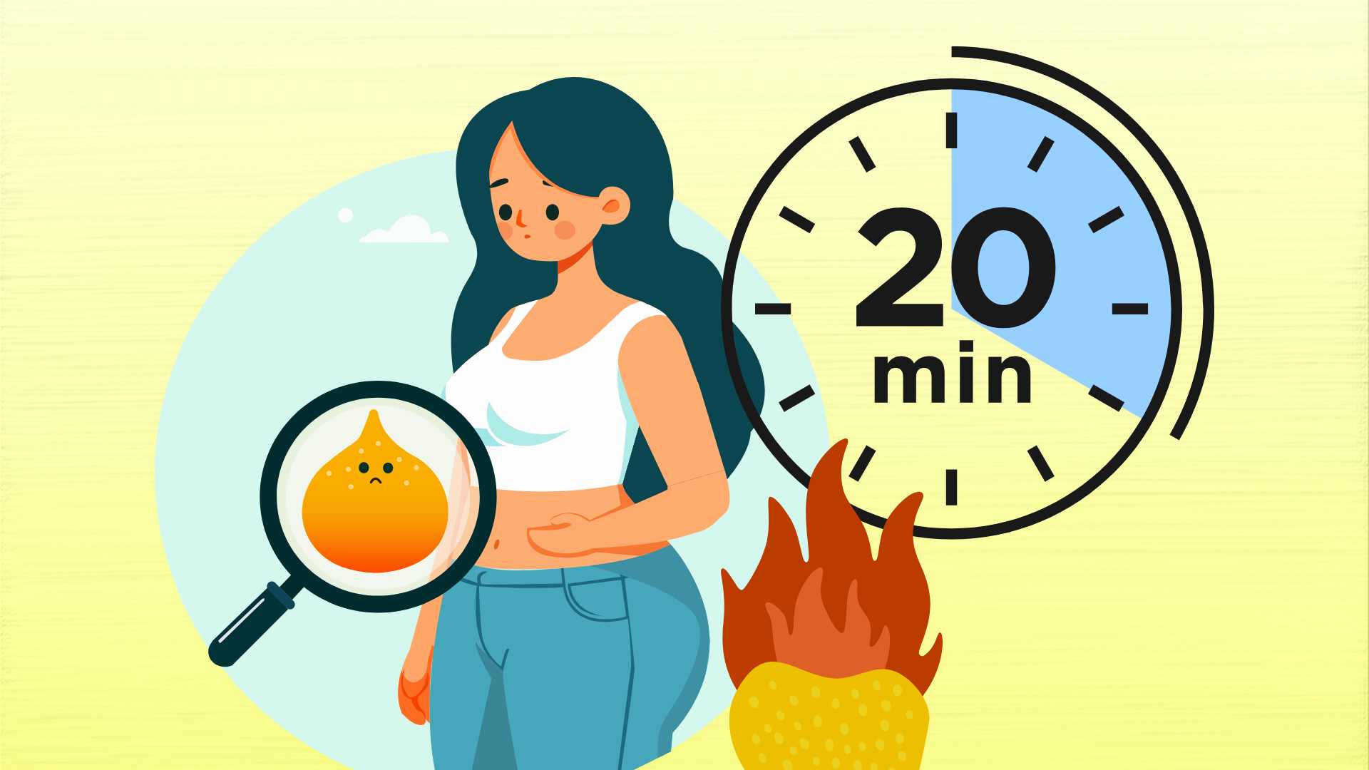 Tips on how to burn visceral fat with simple exercises in 20 minutes