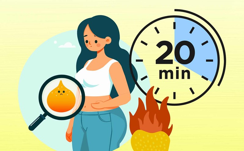 Tips on how to burn visceral fat with simple exercises in 20 minutes