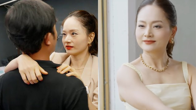 Lan Phuong plays a "green tea" interspersed with the happiness of Dang and My Anh in "The Wind Arms of the Blue Sky". Photo: VFC