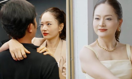 Lan Phương đóng vai "trà xanh" xen vào hạnh phúc của Đăng và Mỹ Anh trong "Gió ngang khoảng trời xanh". Ảnh: VFC