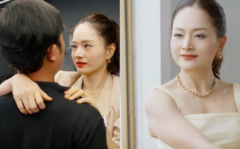 Lan Phuong plays a "green tea" interspersed with the happiness of Dang and My Anh in "The Wind Arms of the Blue Sky". Photo: VFC