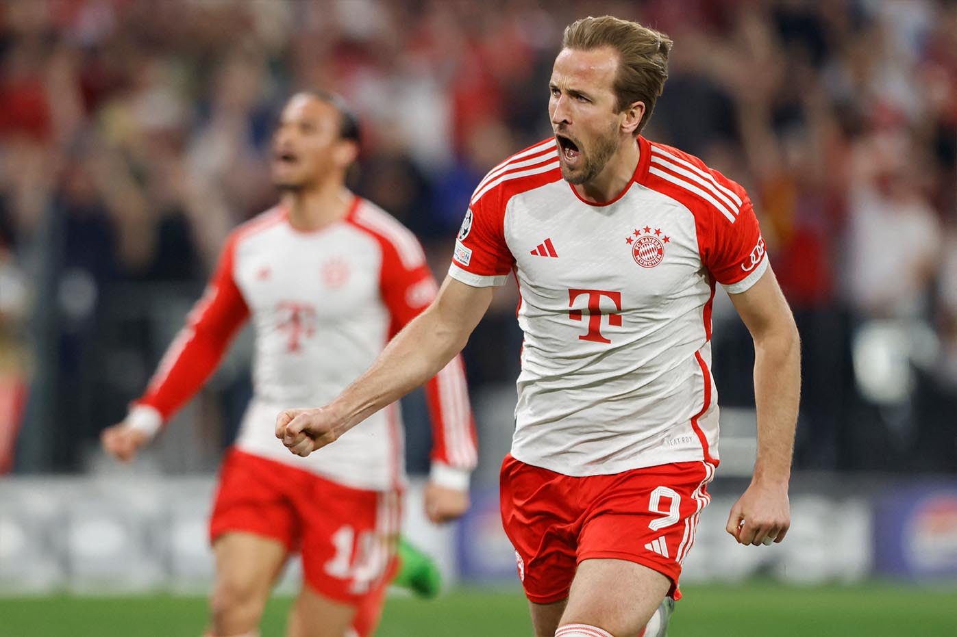 Harry Kane esta mostrando una forma impresionante en el Bayern Munich. Foto: AFP
