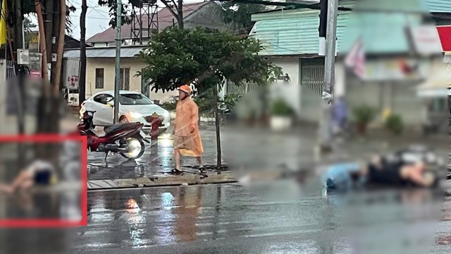 Image of the traffic accident in the incident, then the victim was transferred to Ba Ria Hospital in Ho Chi Minh City. Photo: GDCC