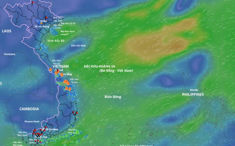 Around October 19 - 20, storm No. 12 will appear in the East Sea. Source: Vietnam Disaster Monitoring System