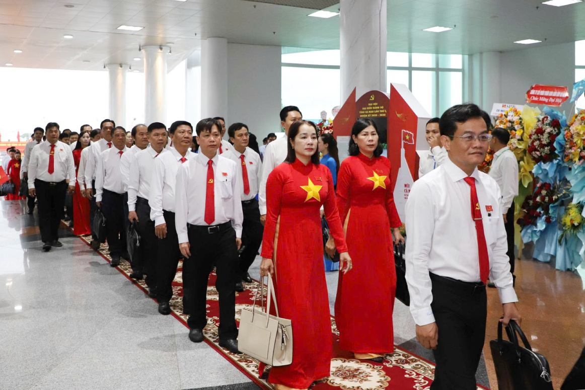 Dai bieu tham du dai hoi. Anh: Van Duc