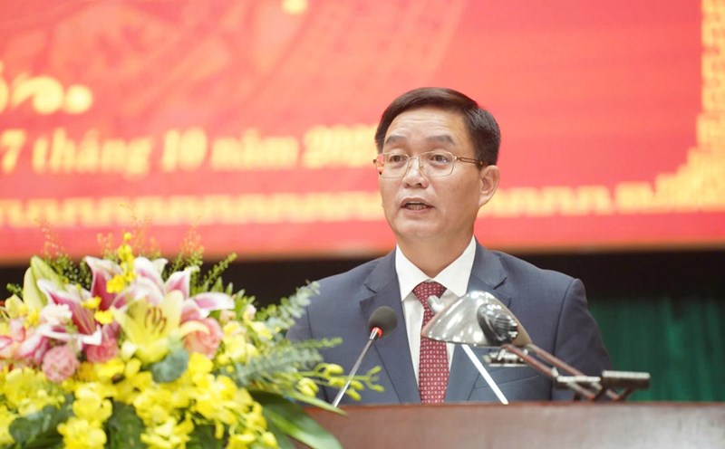 Mr. Nguyen Dinh Trung holds the position of Secretary of the Hue City Party Committee. Photo: Ngoc Minh.