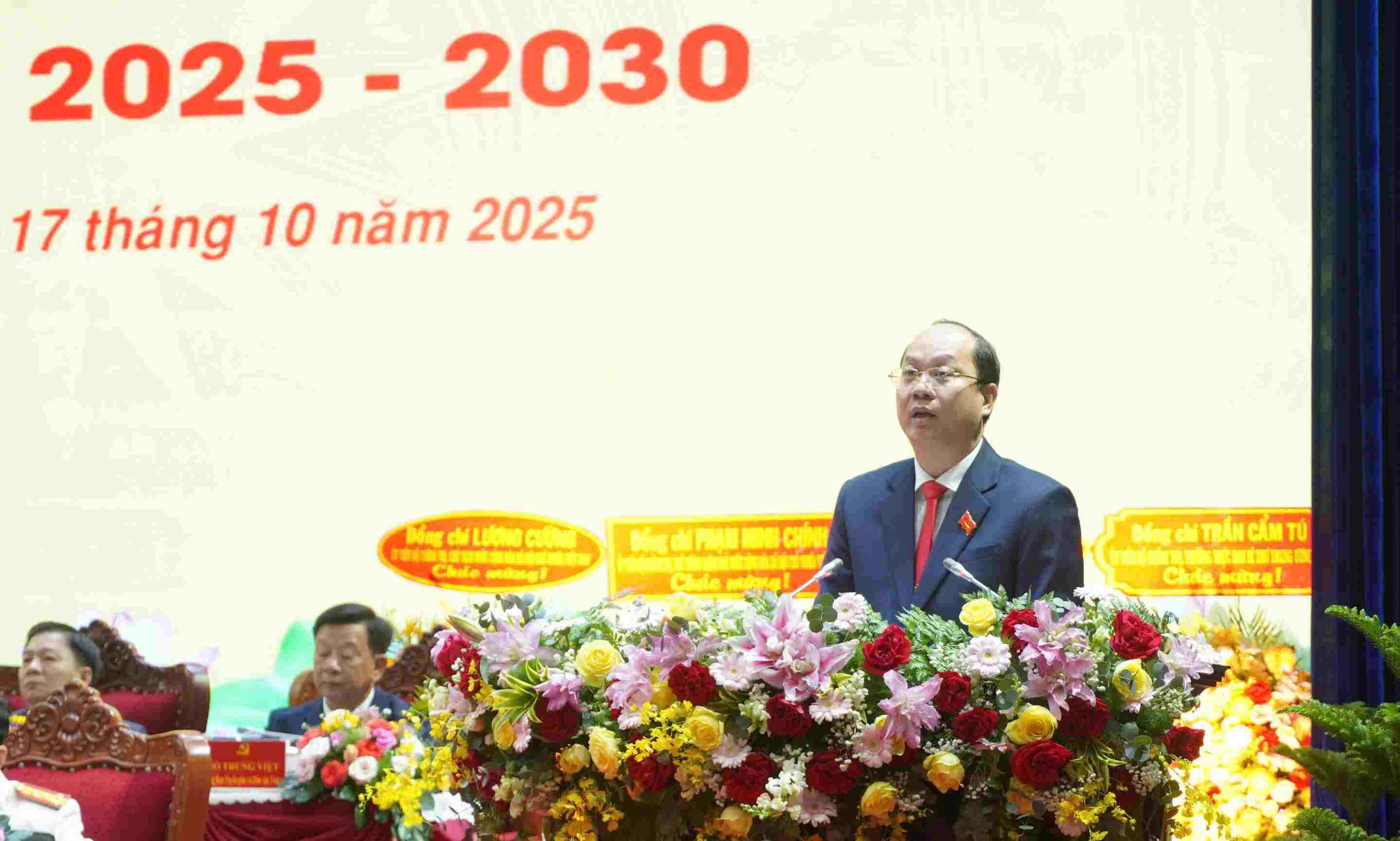 Secretary of the Ca Mau Provincial Party Committee Nguyen Ho Hai emphasized that Ca Mau is facing an outstanding opportunity for development. Photo: Ta Quang