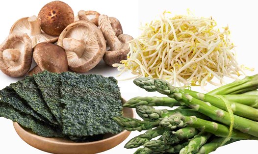 Một số thực phẩm chay có hàm lượng purin cao. Đồ họa: Hạ Mây