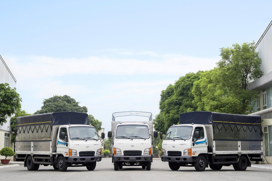 Hyundai Thanh Cong Thuong Mai launched the Mighty N500 series light loading product - "Professional transportation solution". Photo: Hyundai Thanh Cong