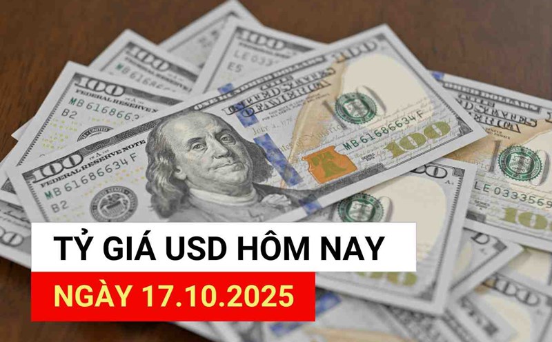 USD exchange rate today, October 17, 2025.