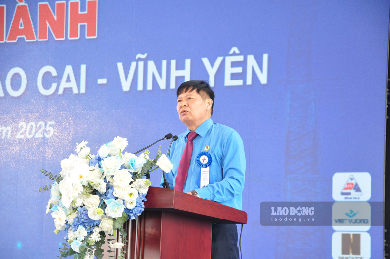 Pho Chu tich Tong Lien doan Lao dong Viet Nam Phan Van Anh khang dinh Cong doan luon dong hanh cung nguoi lao dong. Anh: Dinh Dai