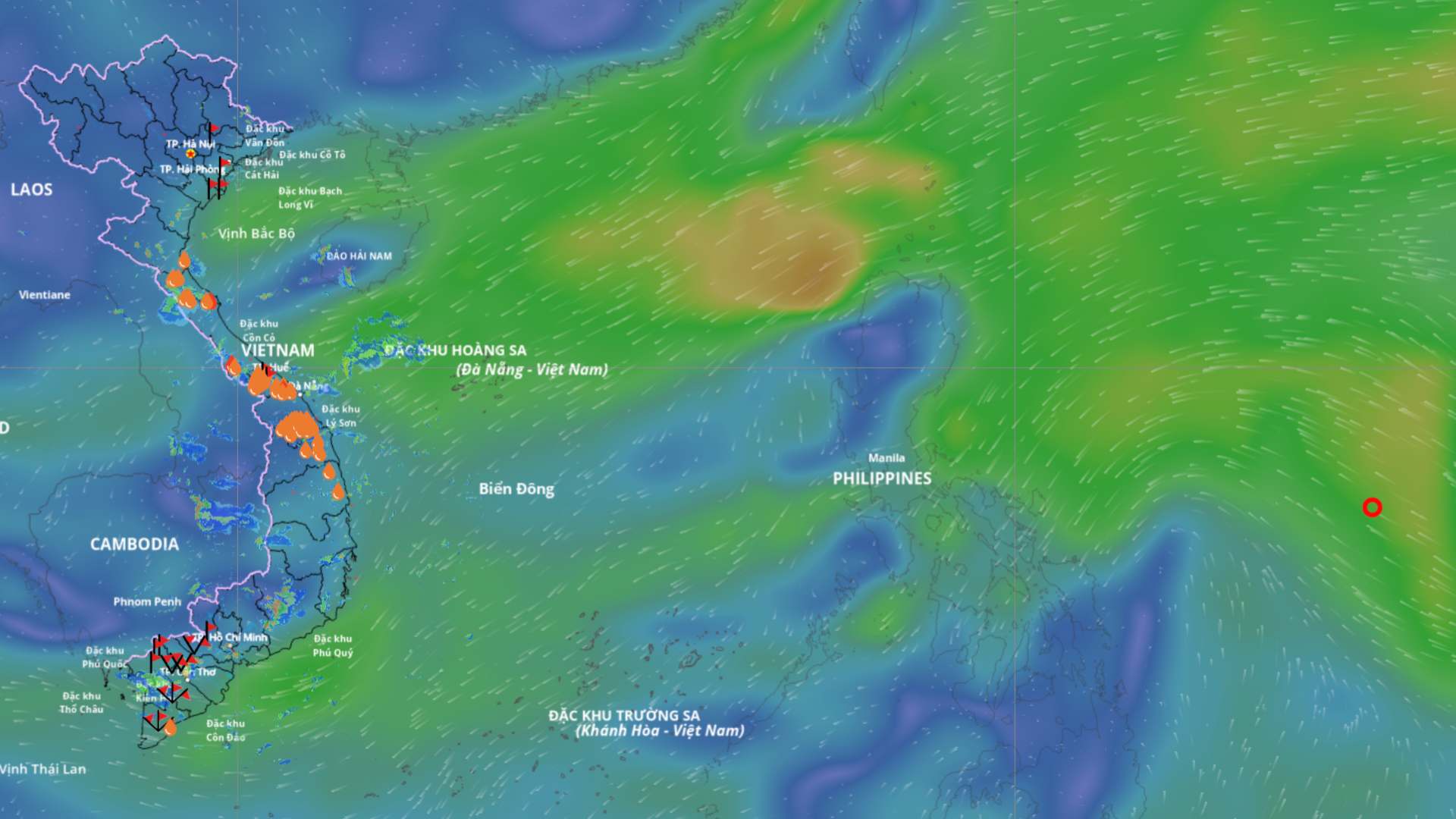 Around October 19, storm No. 12 will appear in the East Sea. Source: Vietnam Disaster Monitoring System