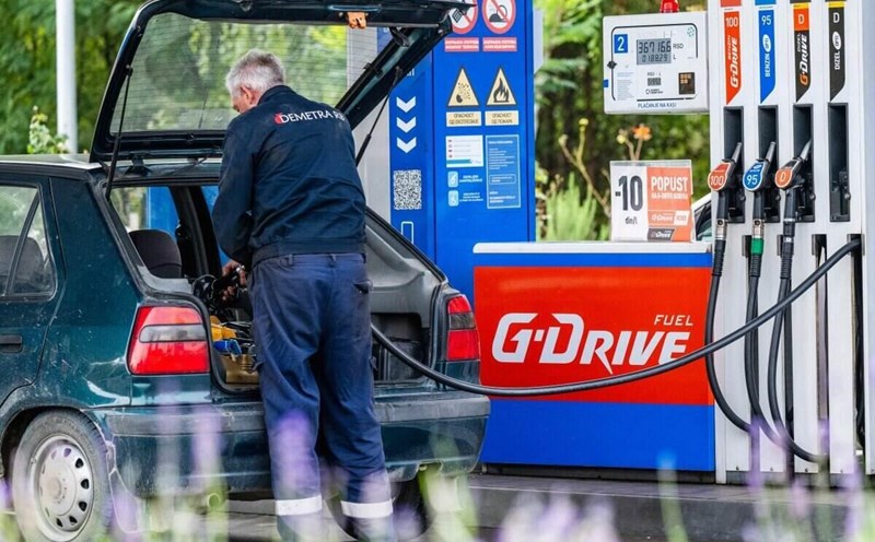 A Gazprom gas station operated by Serbia's oil and gas company NIS in Belgrade. Photo: AFP
