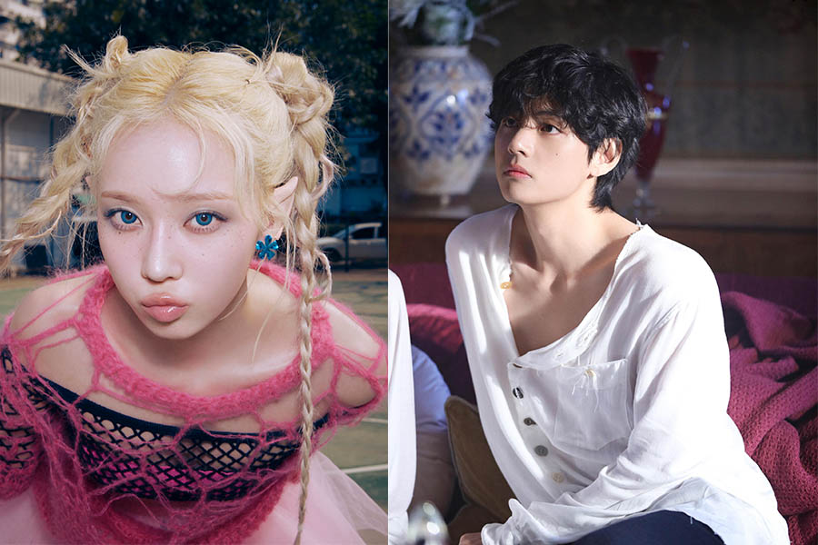 방탄소년단 뷔의 연애사는 항상 많은 관심을 받고 있습니다. 사진: 뮤직비디오 '아마겟돈/윈터 어헤드'.