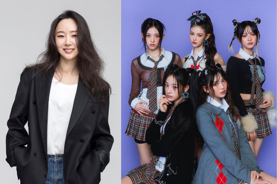 ADORの元CEO、ミン・ヒジンとNewJeansグループ。写真:ADOR