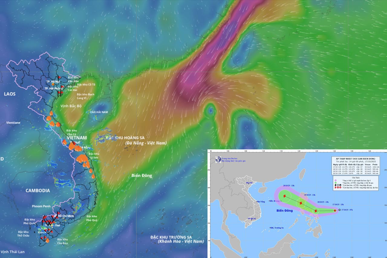 In the next 2 days, welcoming storm No. 12 in the East Sea, it is forecasted that there will be no landfall in Vietnam