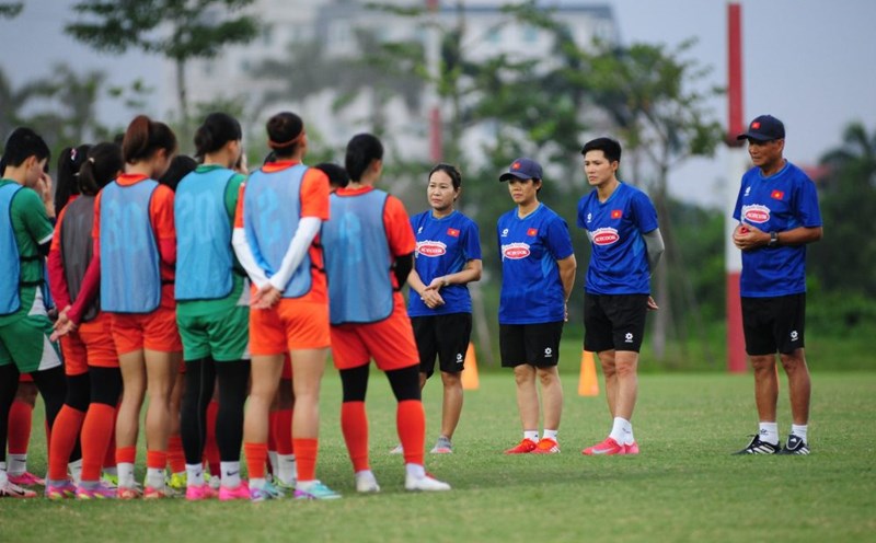 The Vietnam women's team will gather in Hanoi from October 21. Photo: VFF