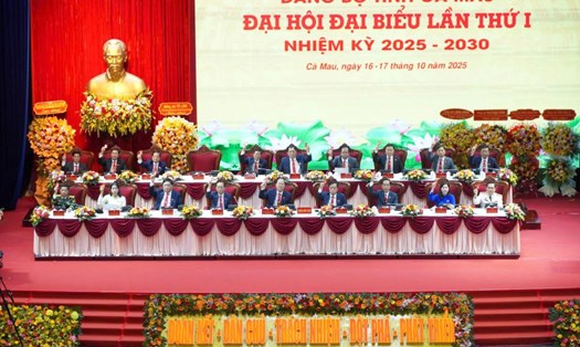 Đại hội đại biểu Đảng bộ tỉnh Cà Mau chọn 6 nhiệm vụ, 3 khâu đột phá. Ảnh: Tạ Quang
