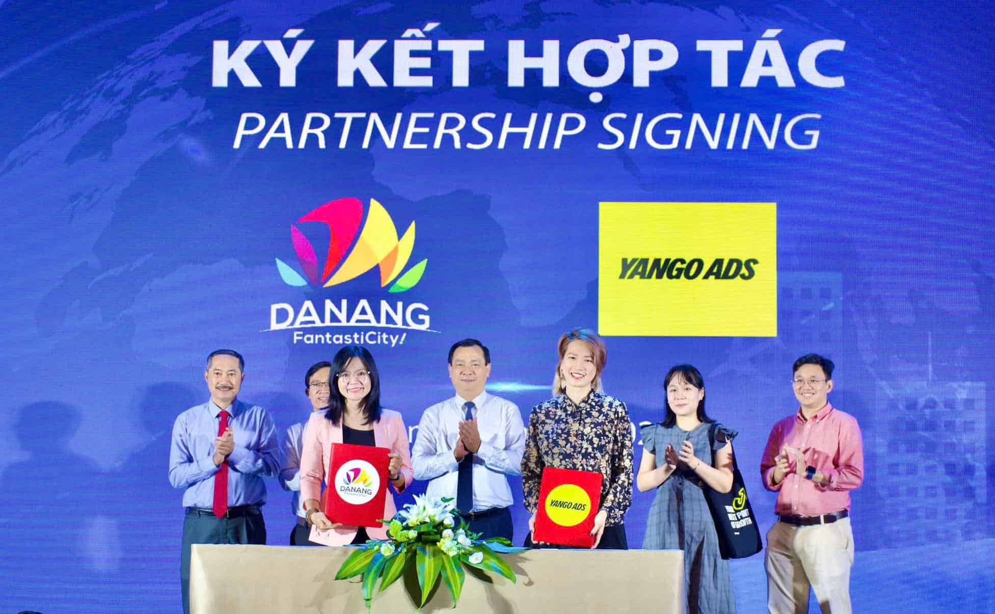Le ky ket hop tac giua Trung tam Xuc tien Du lich Da Nang va Yango Ads Viet Nam. Anh: Mai Vy