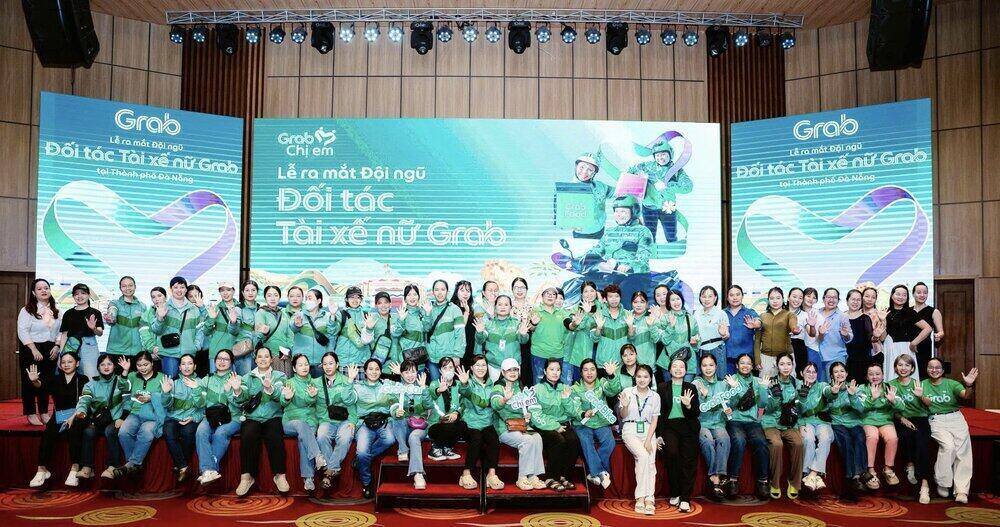 Ra mat doi ngu Doi tac tai xe nu Grab tai Da Nang. Ảnh: Grab Viet Nam