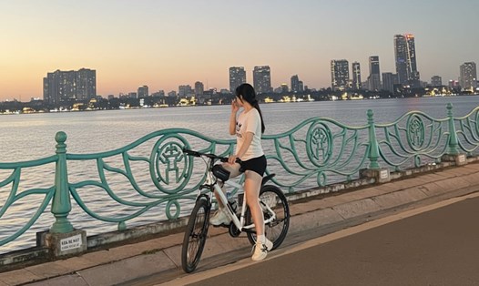Tập luyện thể thao thường xuyên sẽ giúp các chị em duy trì vẻ ngoài trẻ trung và cơ thể khỏe mạnh. Ảnh: Mai Anh