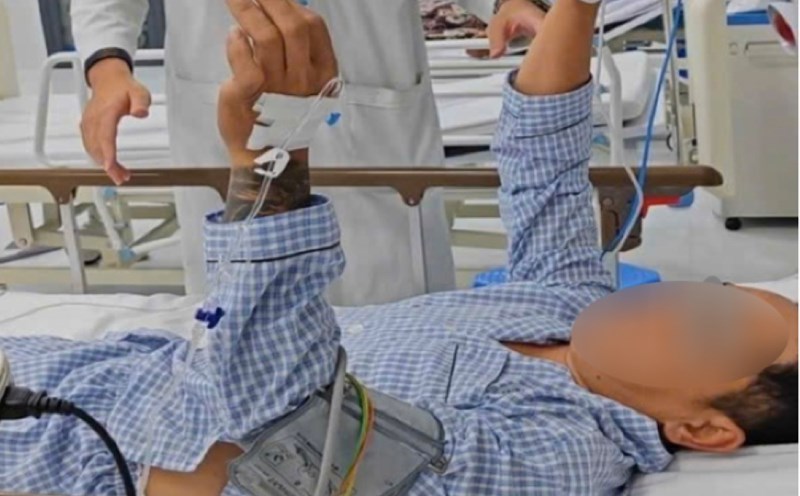 The stroke patient was successfully treated in Con Dao. Photo: SYT