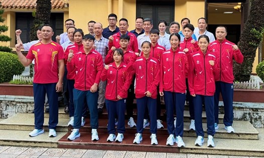 Vận động viên Việt Nam tự tin tranh tài Đại hội thể thao trẻ châu Á 2025. Ảnh: Hoài Việt