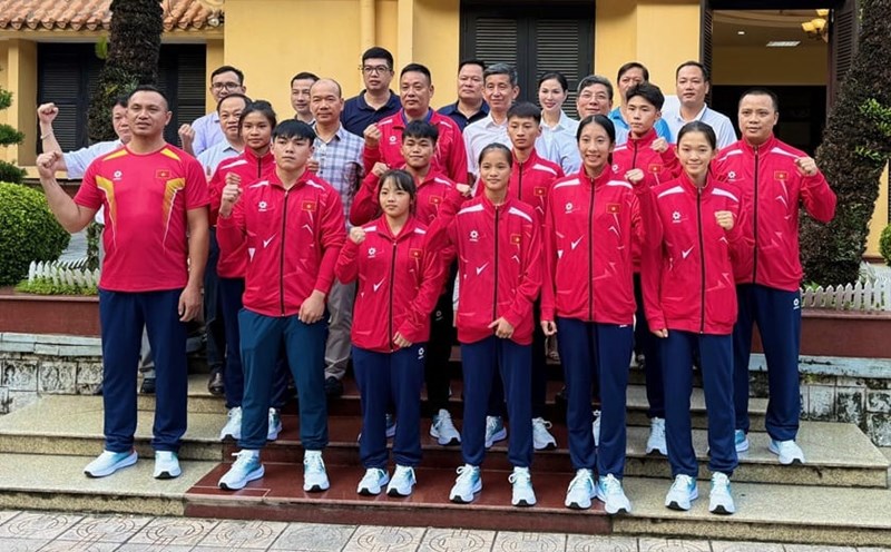 Vietnamese athletes are confident in competing in the 2025 Asian Youth Sports Festival. Photo: Hoai Viet