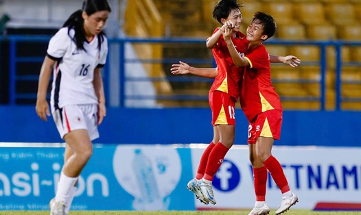 U17 nữ Việt Nam toàn thắng vòng loại giải U17 nữ châu Á 2026. Ảnh: Thanh Vũ