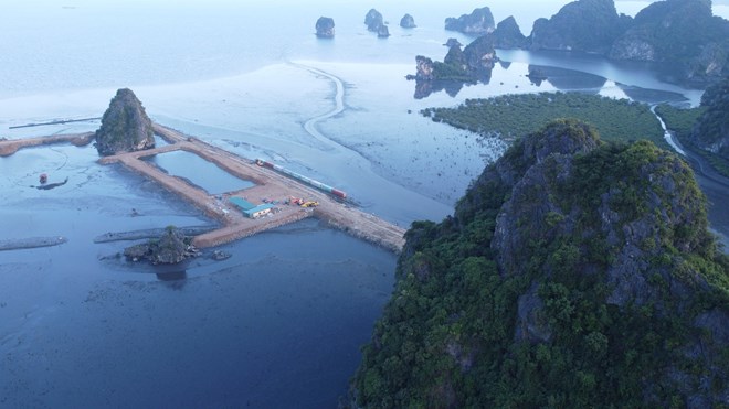 Quang Ninh省クアンハン地区10B区画の都市プロジェクトの全景。写真:Doan Hung