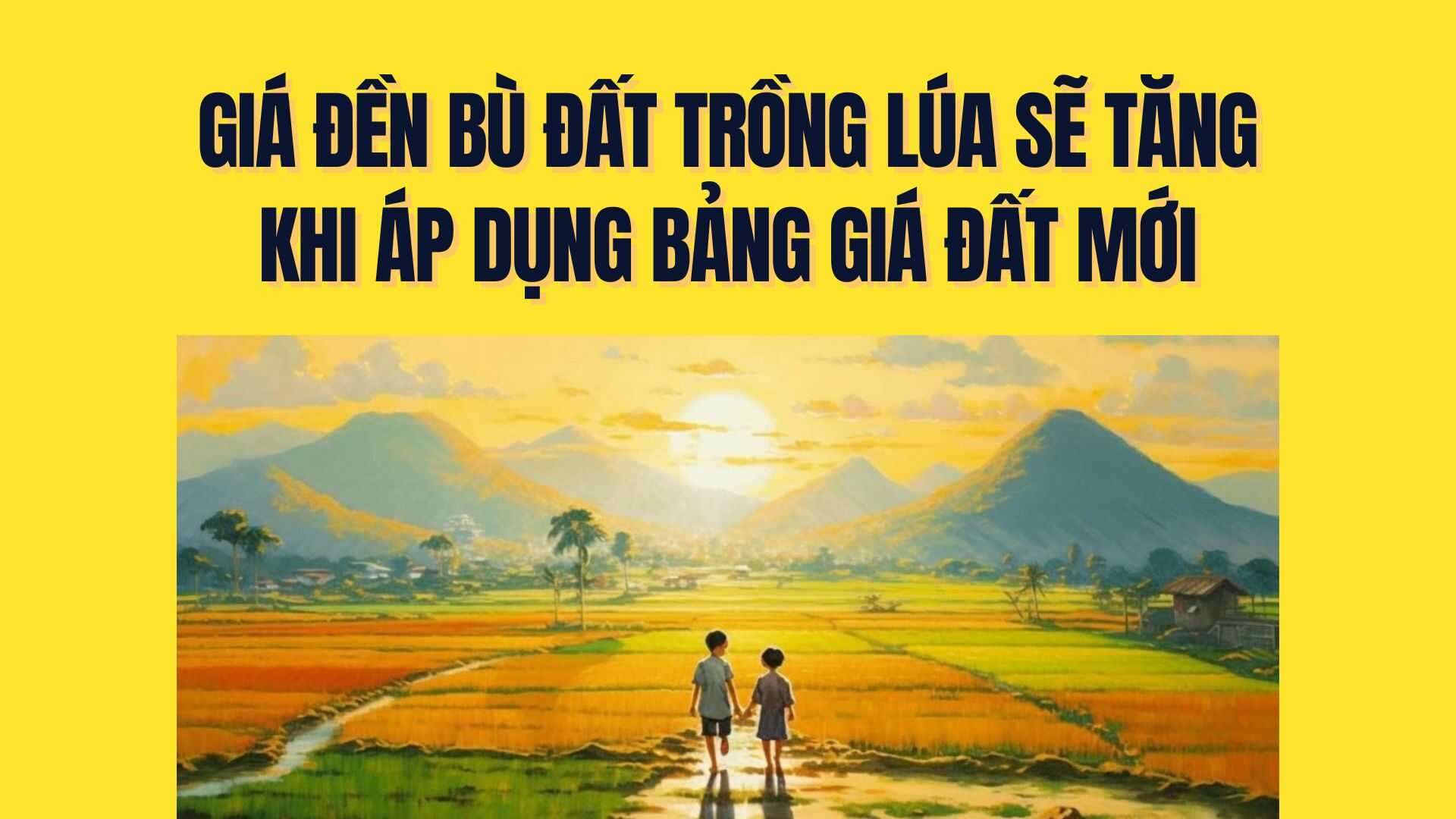 Compensation prices for rice-growing land will increase when the new land price list is applied. Graphics: Tra My