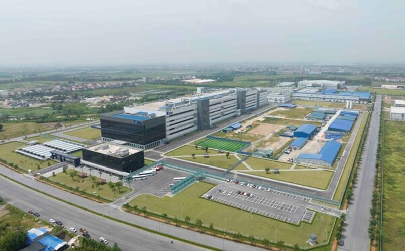 Inside an industrial park in Bac Ninh. Photo: Tran Tuan
