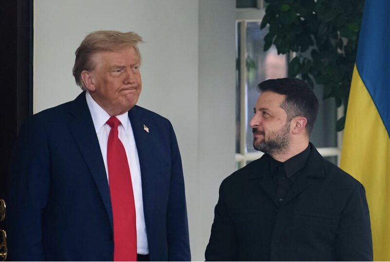US President Donald Trump and Ukrainian President Zelensky. Photo: Xinhua