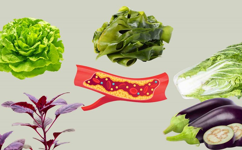 Some vegetables help reduce blood fat. Graphics: Ha May