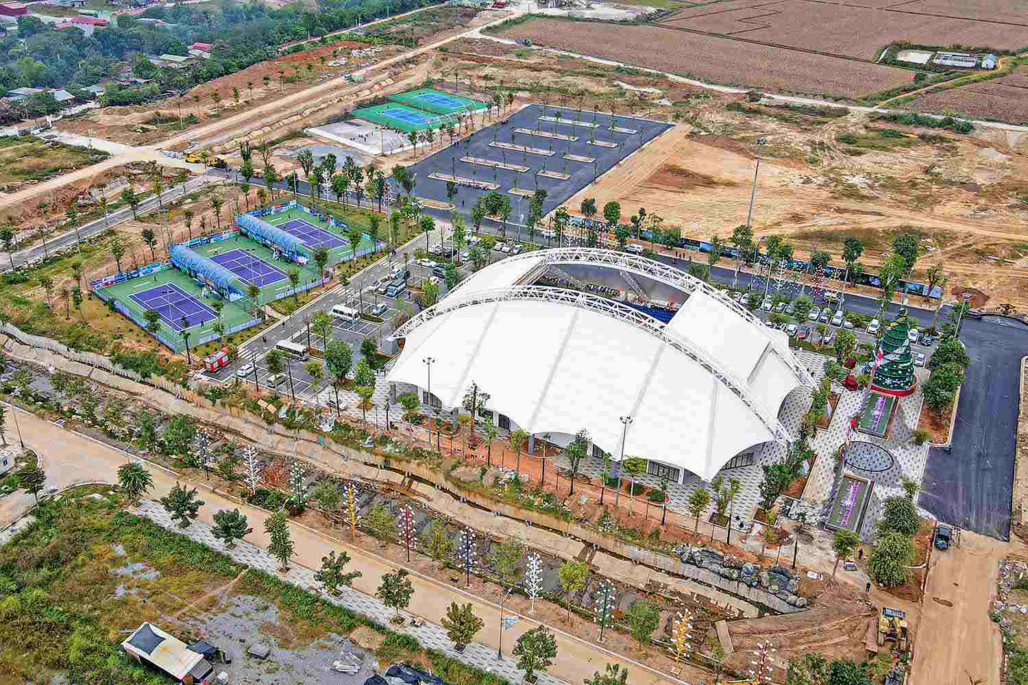 Hanaka Paris Ocean Park Urban Area (Dong Nguyen Ward, Bac Ninh) - where the Miss Student Vietnam 2025 Final will take place. Photo: Van Truong