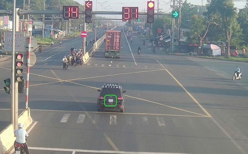 Vehicles were fined in Dong Nai. Photo: Dong Nai Police