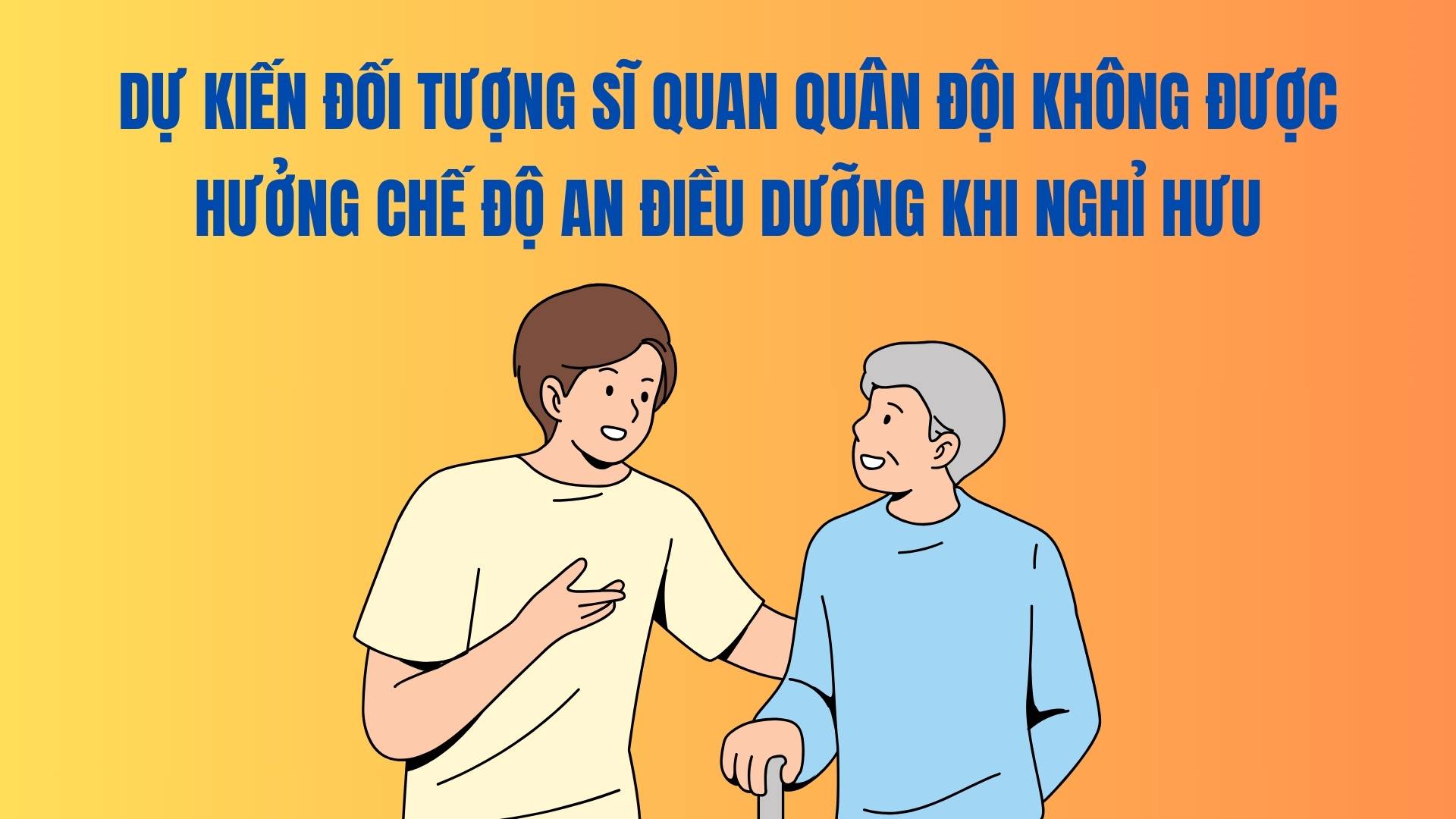 Expected military officers will not enjoy nursing care benefits upon retirement