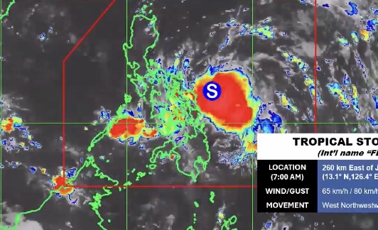 Typhoon Fengshen (known as Ramil in the Philippines) has just formed, and is soon forecast to become the 12th storm in the East Sea. Photo: PAGASA