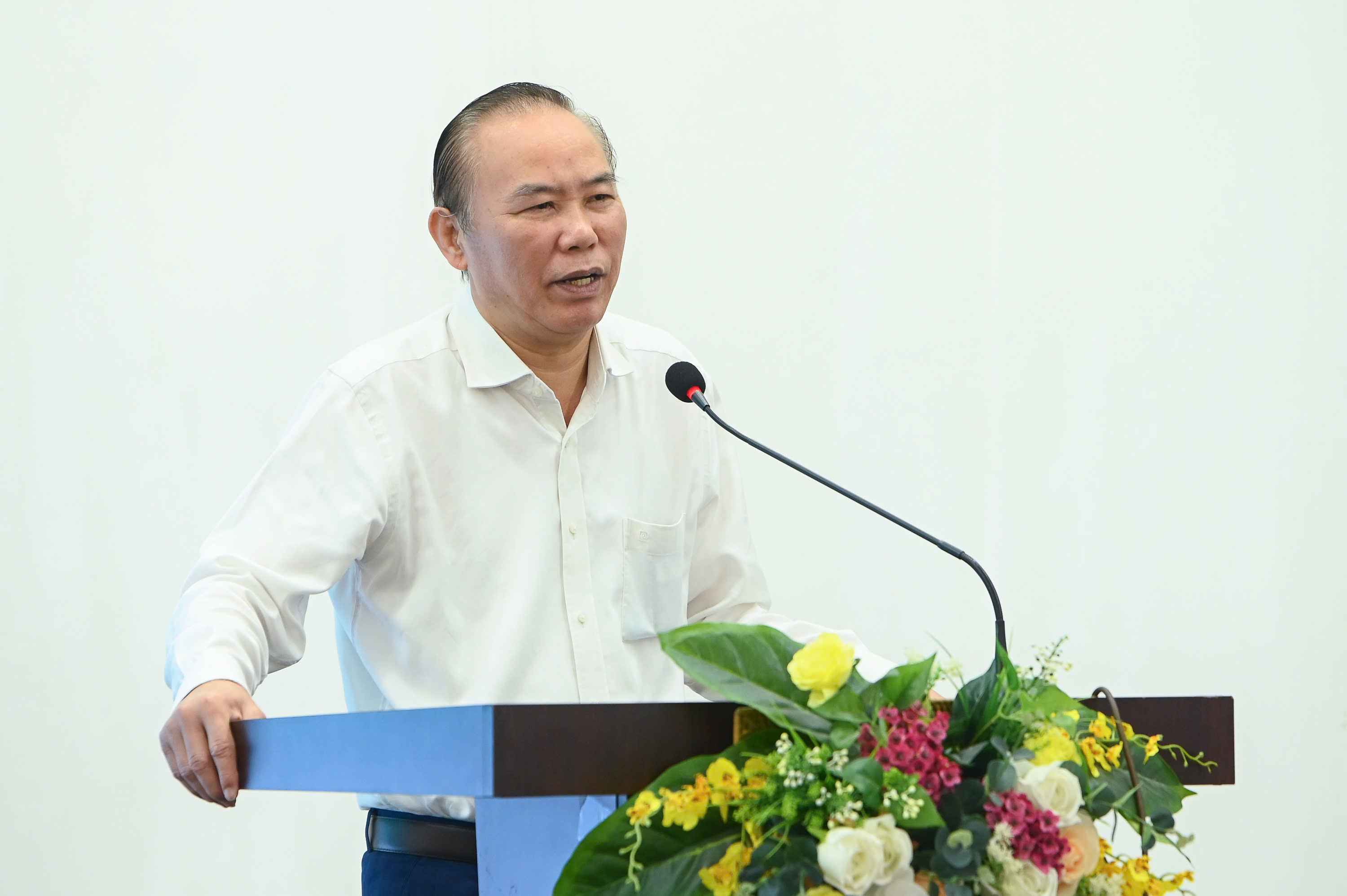 Thu truong Phung Duc Tien nhan manh, trong boi canh the gioi hon 8 ty nguoi, viec dam bao du ba bua an moi ngay la thach thuc lon, qua do vai tro cua Viet Nam trong an ninh luong thuc toan cau cang duoc khang dinh. Anh: BTC.