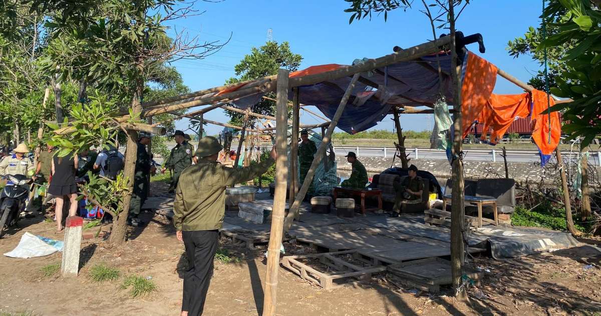 All the goose and goose gathered and collected on October 18. Photo: Cat Hai Portal, Hai Phong
