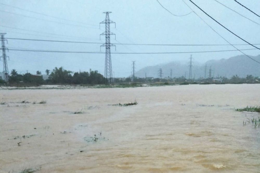 Hoa Lien ward, Da Nang city was deeply flooded due to heavy rain. Photo: Tran Thi