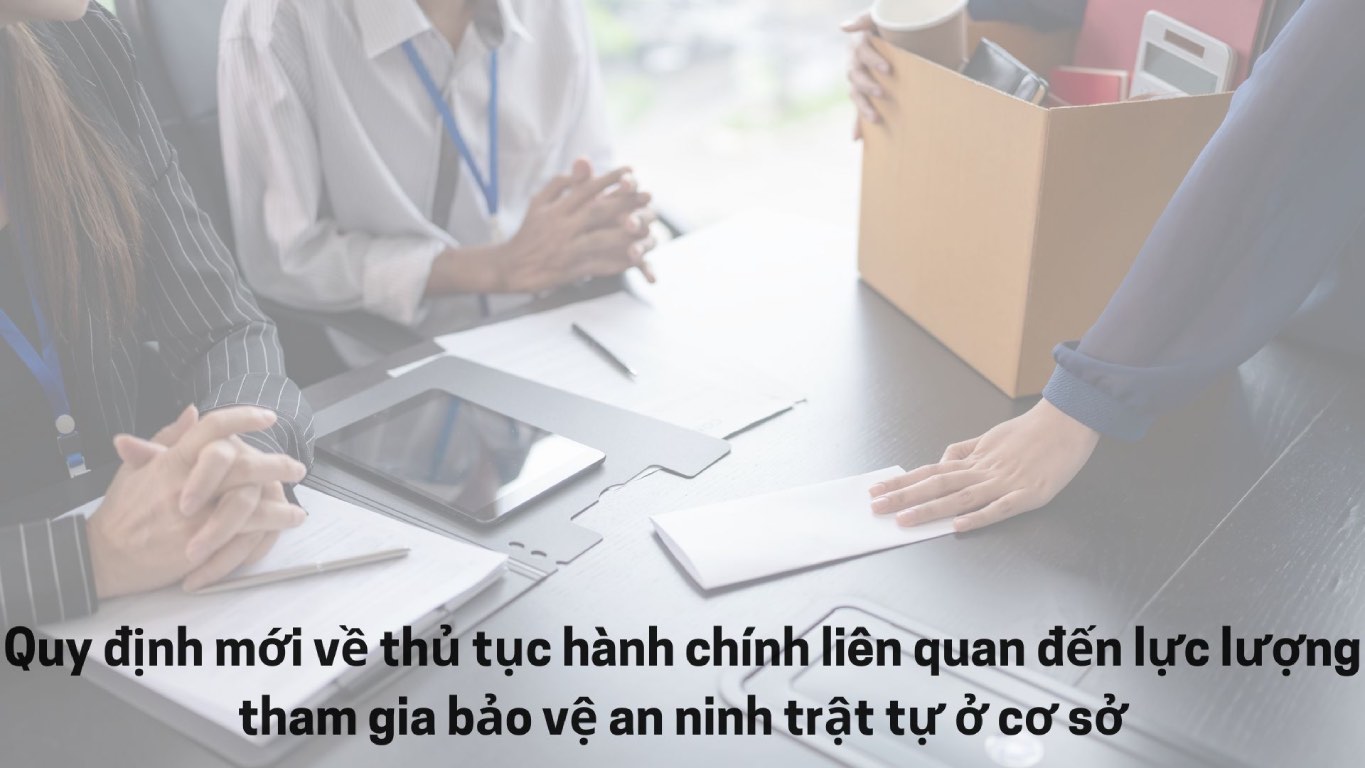 Two administrative procedures related to security and order protection forces at the grassroots level issued with Decision 8211/QD-BCA, effective from October 7, 2025. Graphics: Bao Han