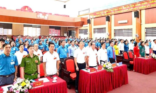 Đại hội Công đoàn xã Hoằng Hóa lần thứ I. Ảnh: Công đoàn Thanh Hóa