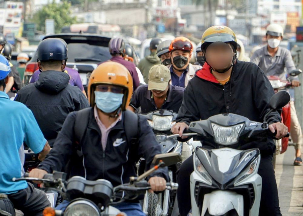 Doan huong ve cau Binh Trieu luon trong tinh trang un tac giao thong nhat la gio cao diem. Anh: Anh Tu