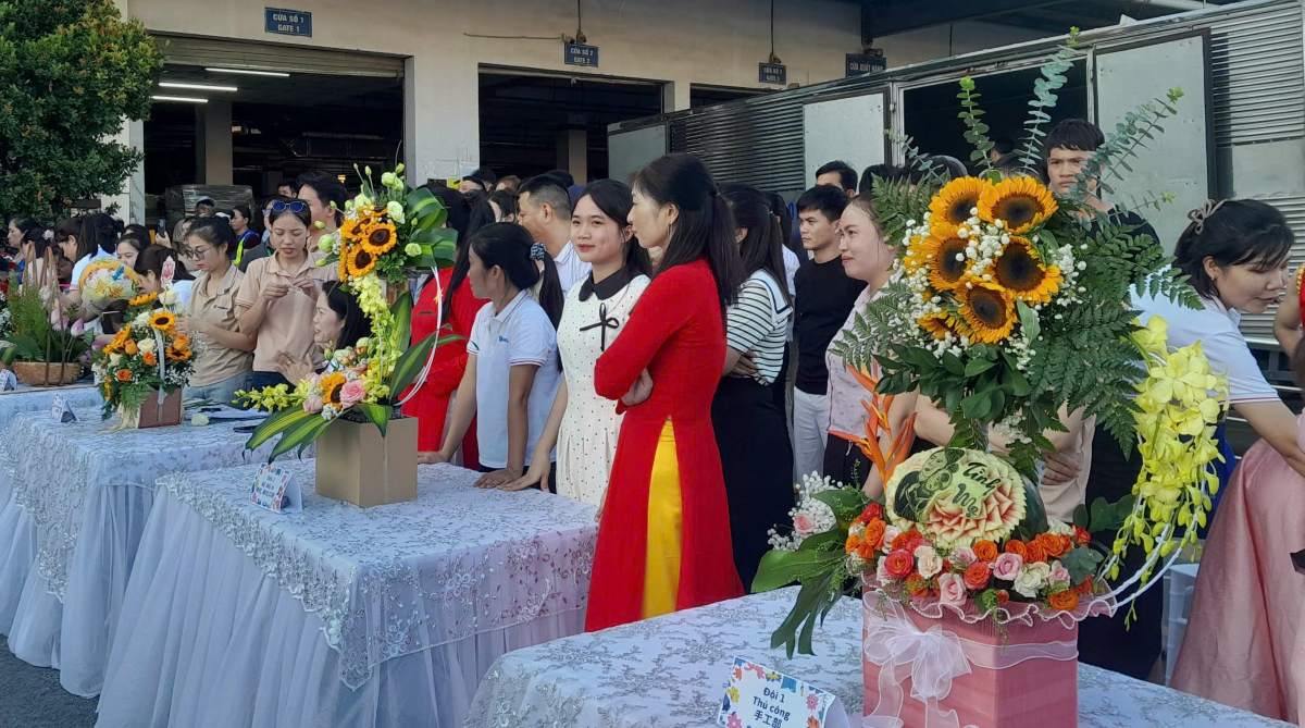 Extensive construction works by workers of Paishing Viet Nam Joint Stock Company (Hai Phong). Photo: Duoc Hiep