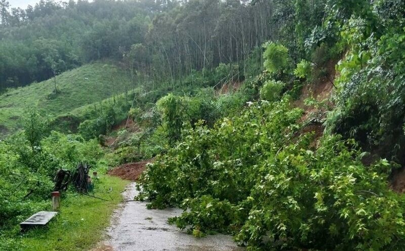 Storm No. 5 (August 2025) damaged a number of National Highways and provincial roads in Lang Son province. Photo: Lang Son Traffic Safety