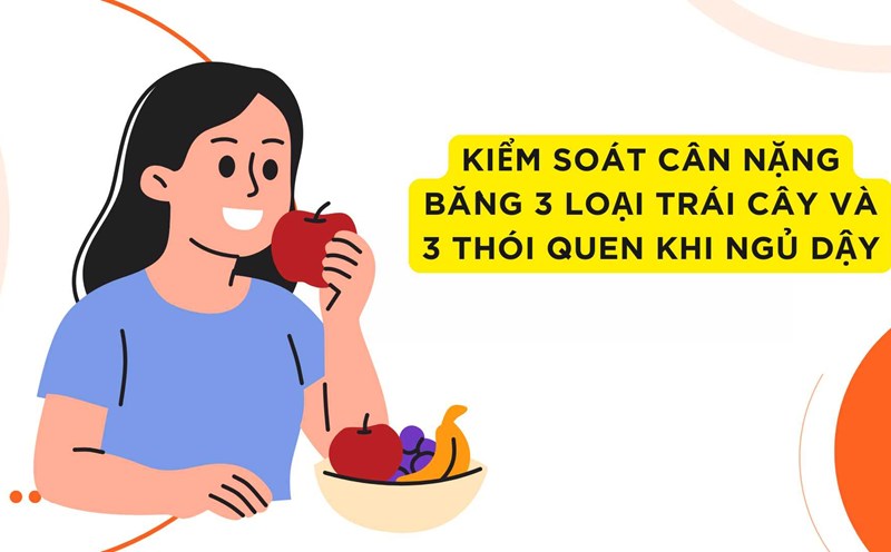 Eating apples in the morning and drinking extra glass of warm water will help control weight effectively. Graphic photo: Huong Son